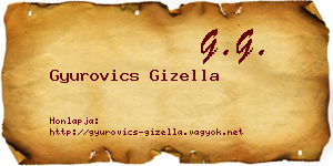 Gyurovics Gizella névjegykártya